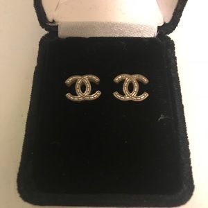 Chanel Silver Earrings